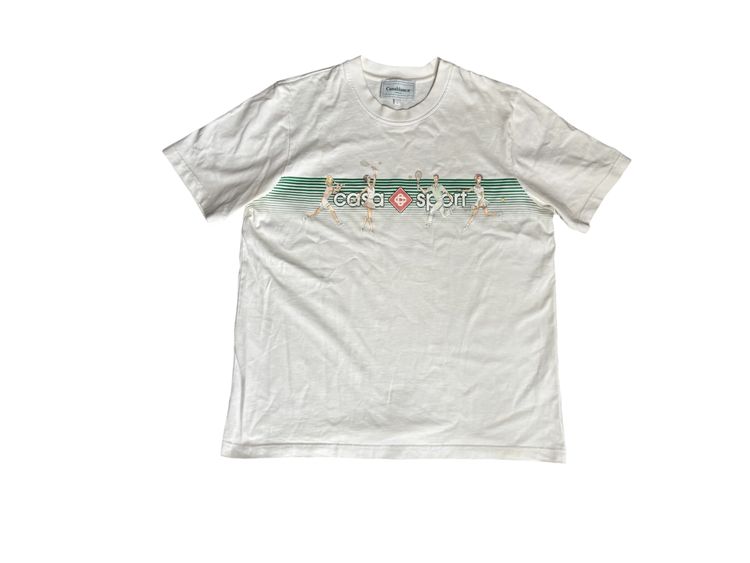 Casablanca White T-Shirt Large
